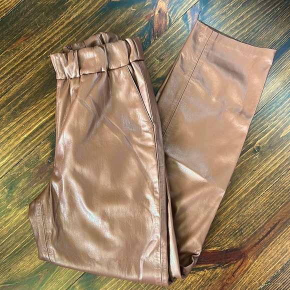 Anine Bing Colton Vegan Leather Track Pants - Picture 6 of 14